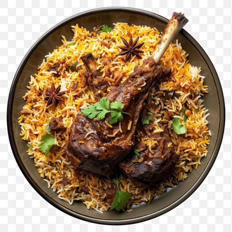 Mutton Fry Biryani - Teja's Cloud Kitchen Nellore